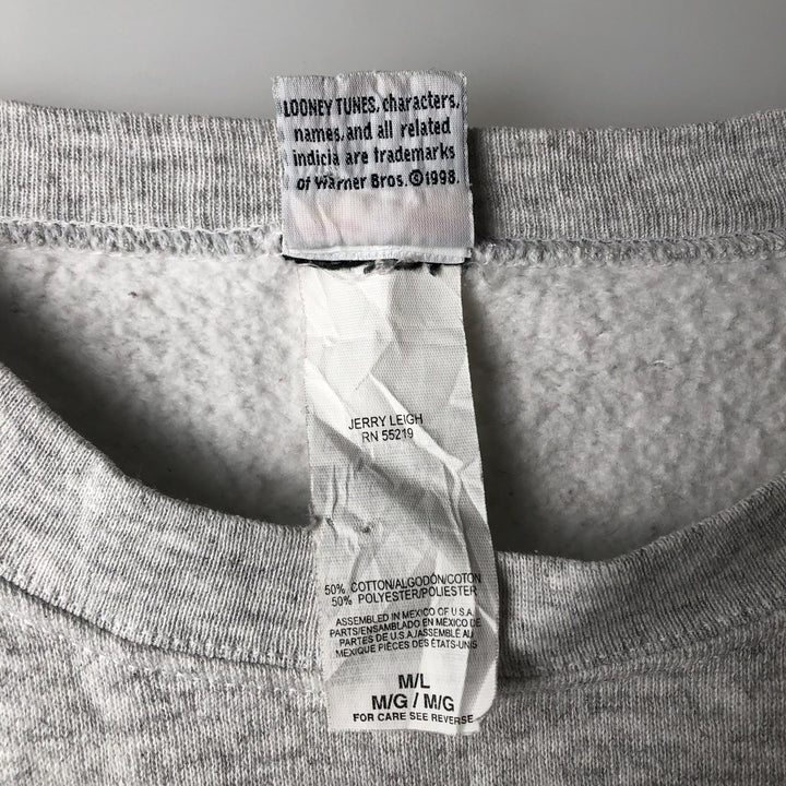 Vintage Looney Tunes Tweety character sweatshirt, made in Mexico, men's size M. cotton gray type Vintage Second Hand