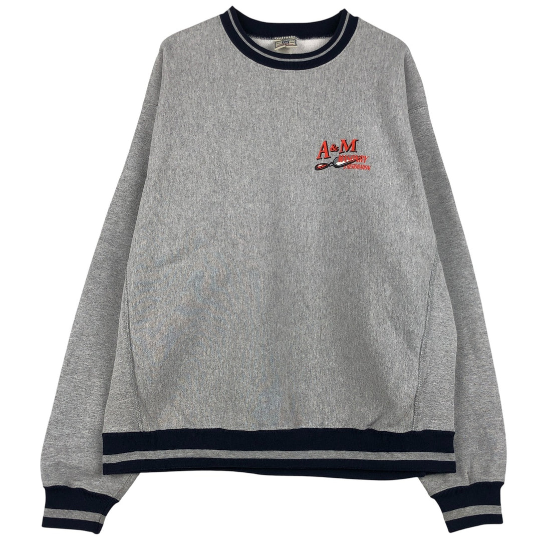 Vintage Lee Cross Grain Advertising Sweatshirt from the 90'S to 00s, Men's XL cotton gray type Vintage Second Hand