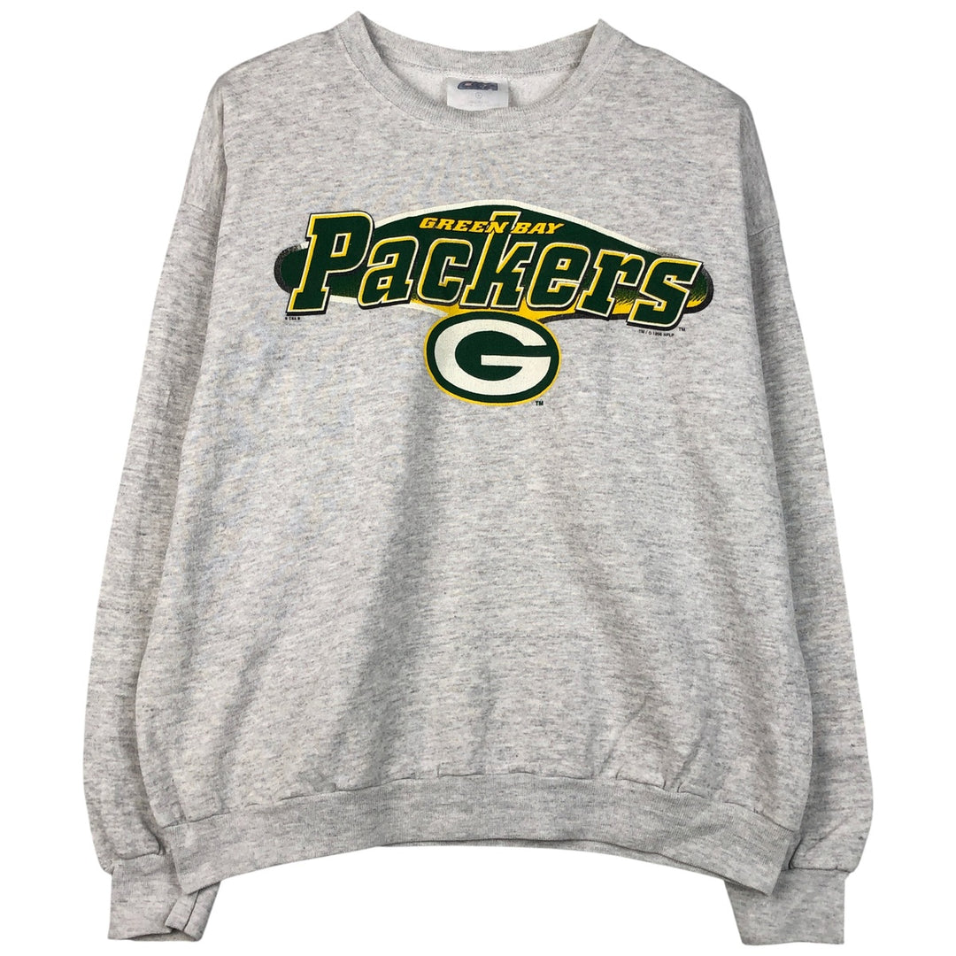 Vintage 90'S BVD NFL Green Bay Packers sweatshirt, men's size XL cotton gray type Vintage Second Hand