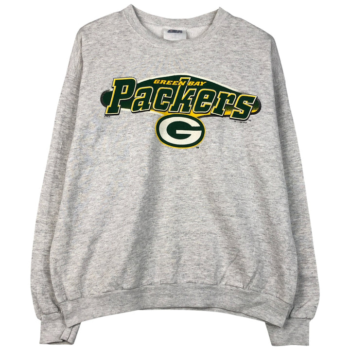 Vintage 90'S BVD NFL Green Bay Packers sweatshirt, men's size XL cotton gray type Vintage Second Hand