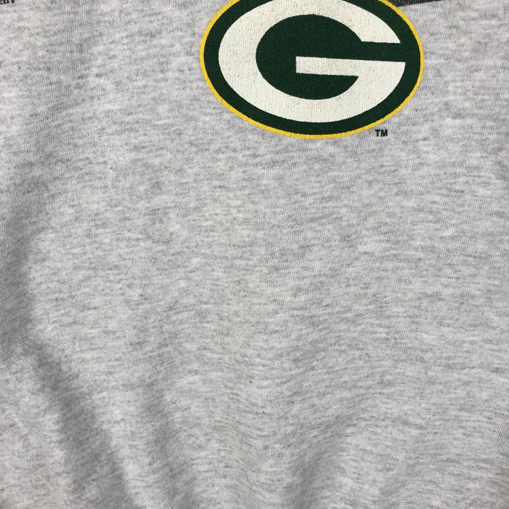 Vintage 90'S BVD NFL Green Bay Packers sweatshirt, men's size XL cotton gray type Vintage Second Hand