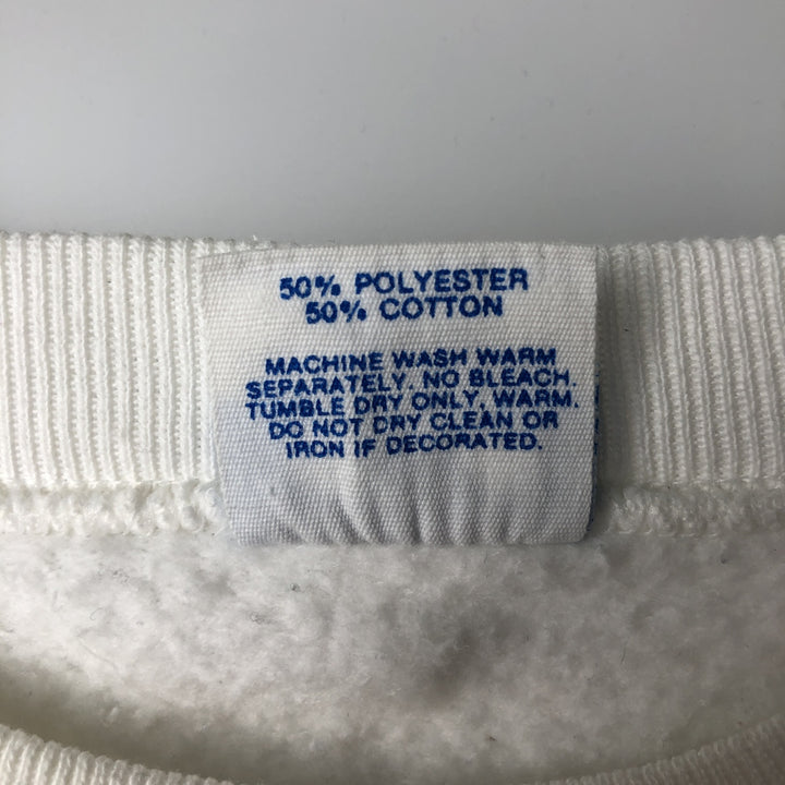 Disney Mickey Mouse character sweatshirt, Made in USA, Men's size S cotton white type Vintage Second Hand