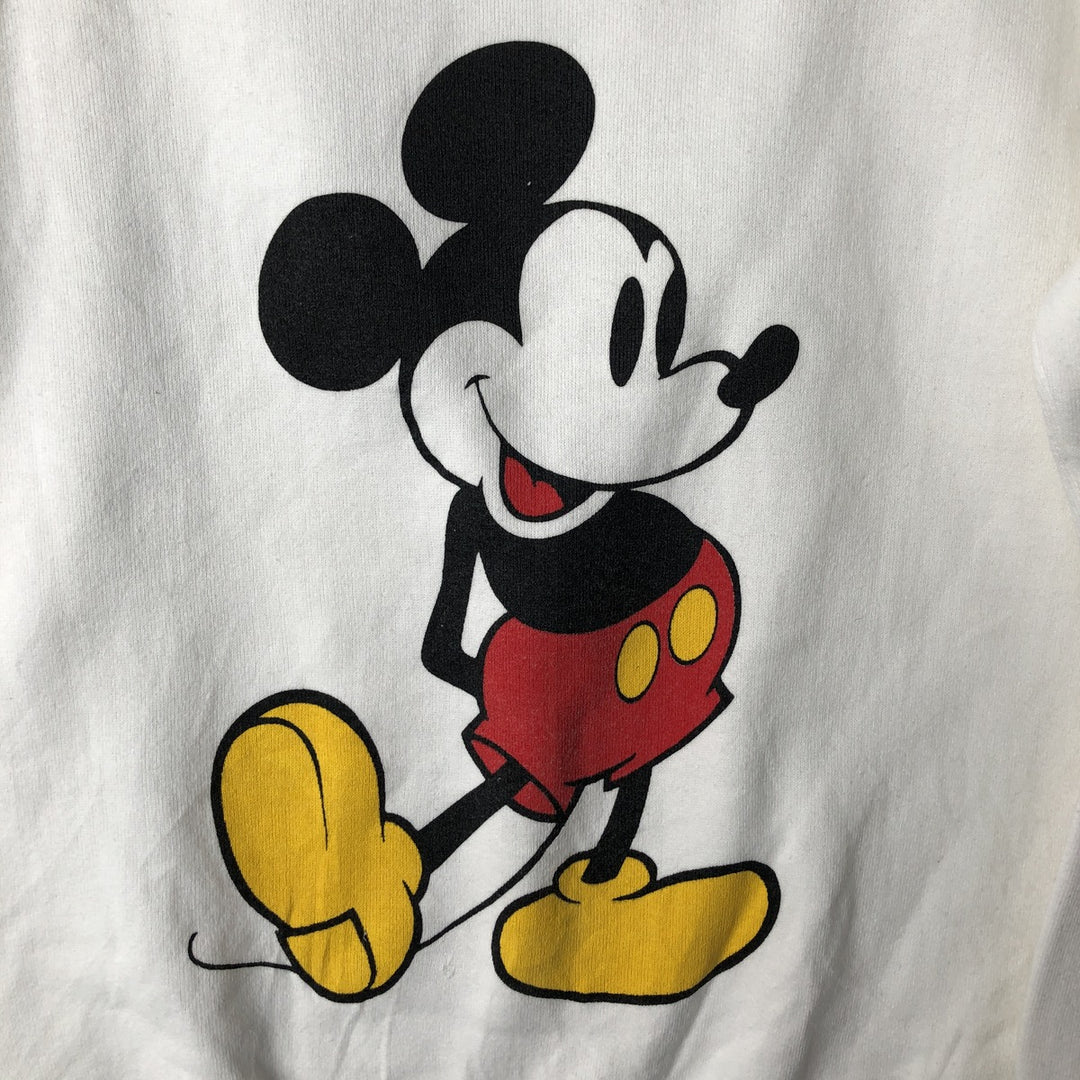 Disney Mickey Mouse character sweatshirt, Made in USA, Men's size S cotton white type Vintage Second Hand