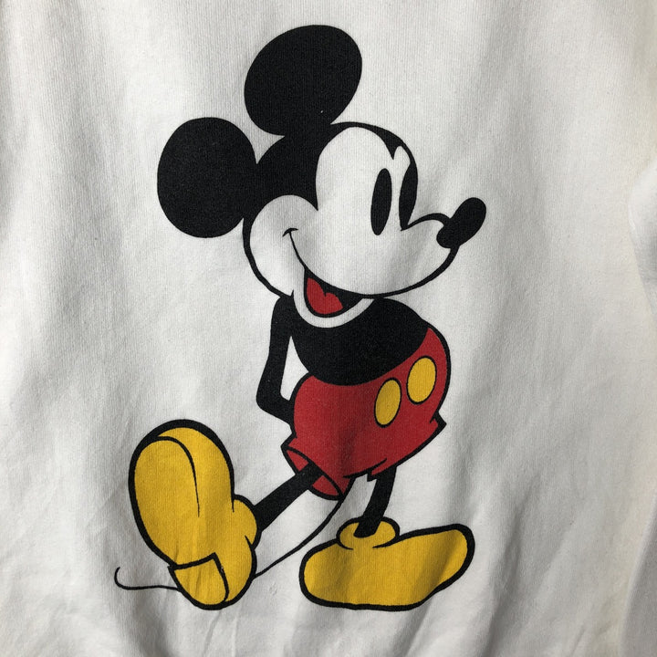 Disney Mickey Mouse character sweatshirt, Made in USA, Men's size S cotton white type Vintage Second Hand
