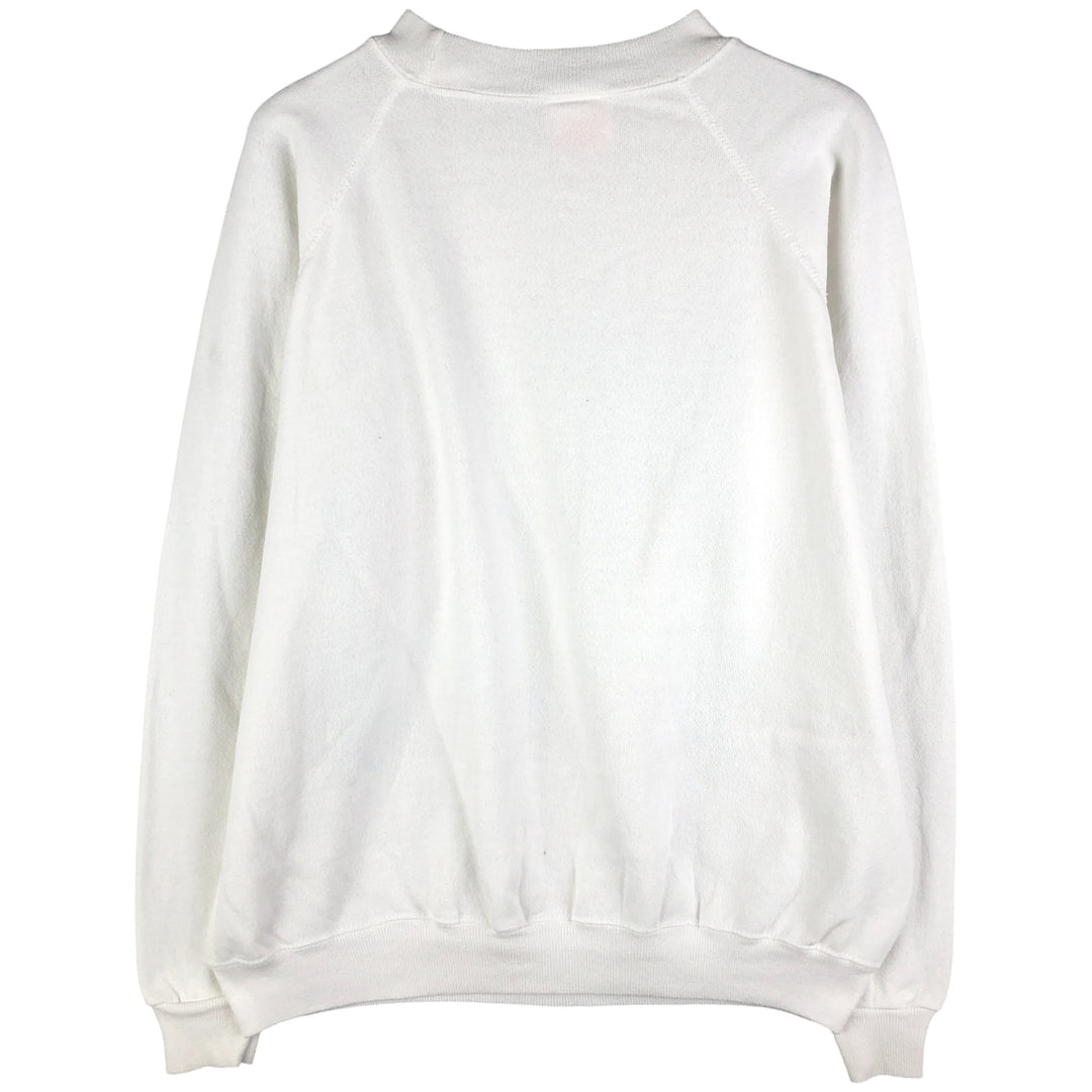 Vintage 90'S Hanes Animal Print Sweatshirt, Made in USA, Men's Size L cotton white type Vintage Second Hand