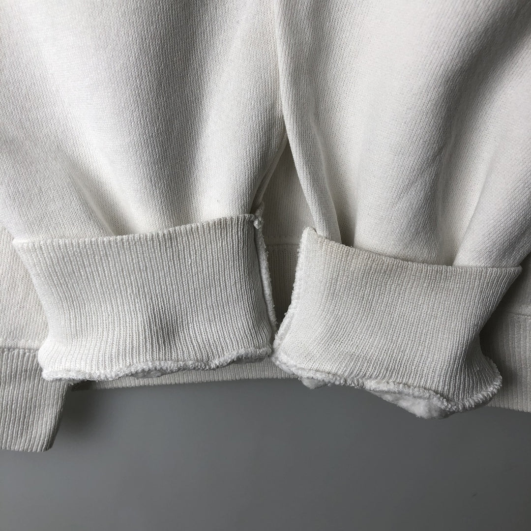 90'S Hanes ACTIVEWEAR Large Print Animal Sweatshirt, Made in USA, Men's Size XL cotton white type Vintage Second Hand