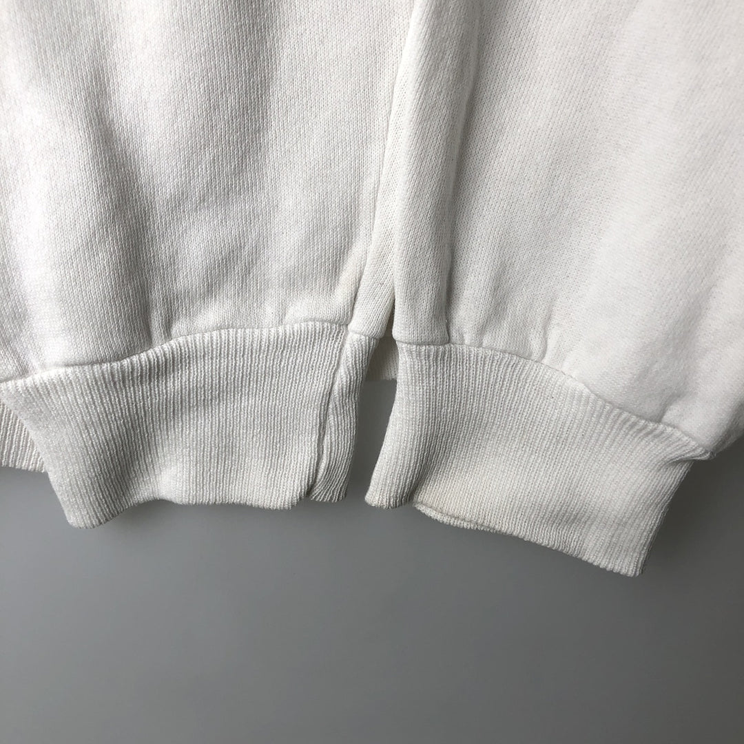 90'S Hanes ACTIVEWEAR Large Print Animal Sweatshirt, Made in USA, Men's Size XL cotton white type Vintage Second Hand