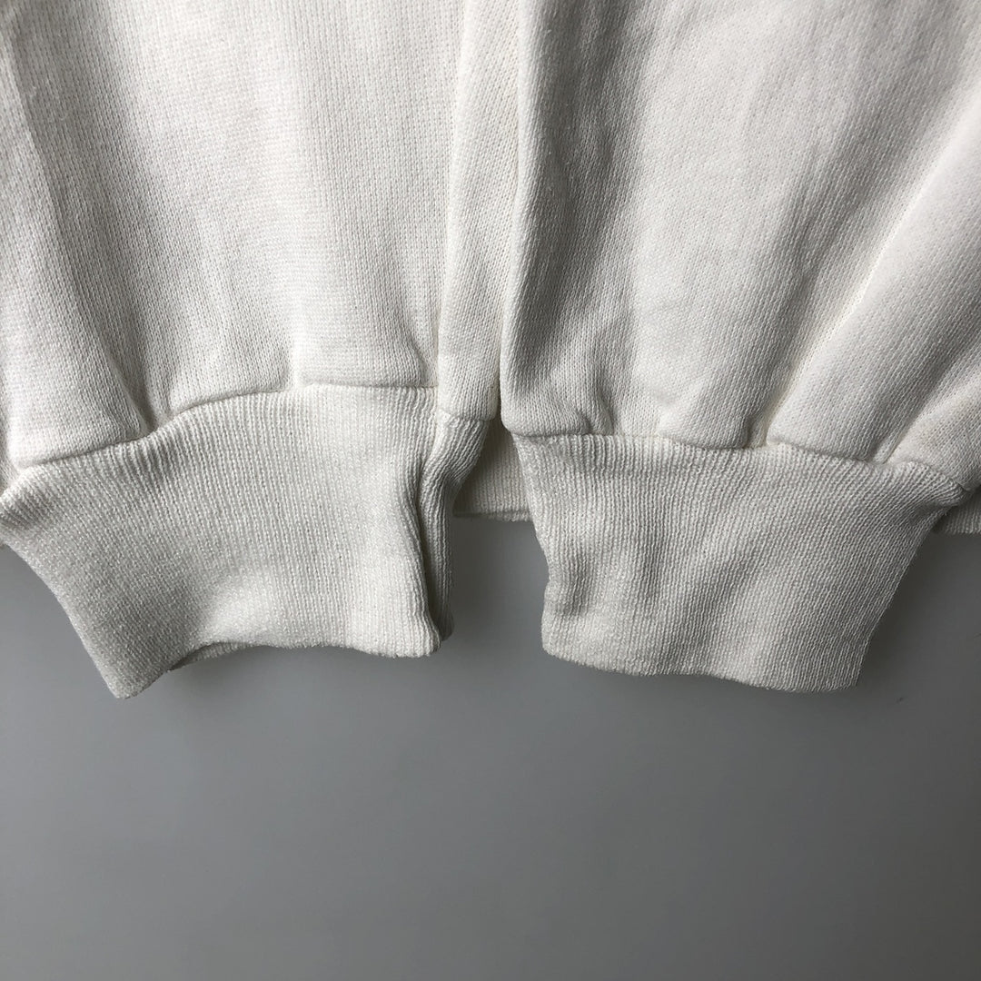 Vintage 90'S Hanes Exploration Animal Print Sweatshirt, Made in USA, Men's XL cotton white type Vintage Second Hand