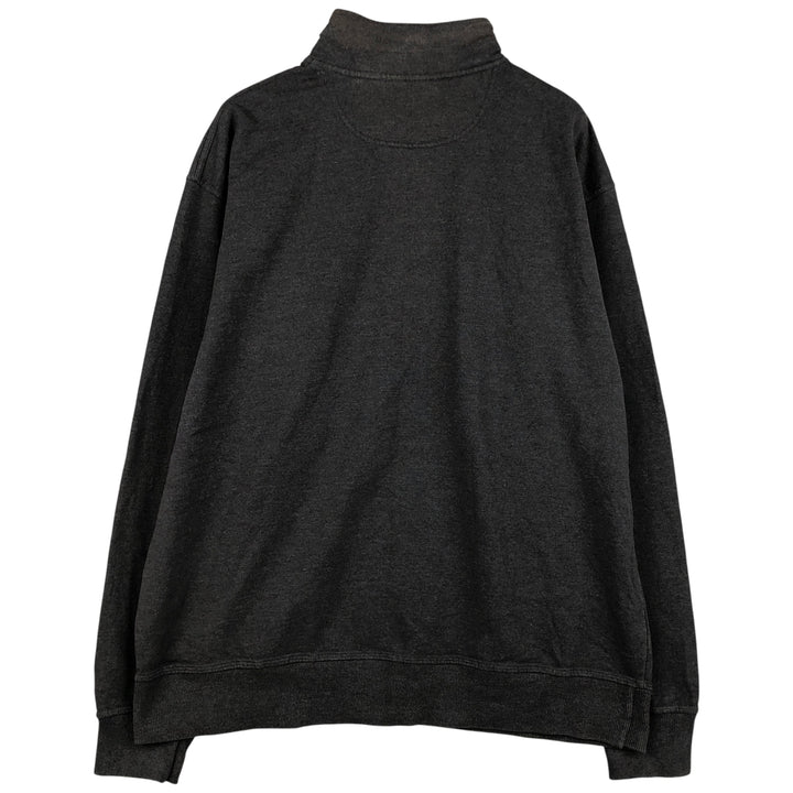 Champion Authentic Half-Zip Sweatshirt, Men's XL cotton Charcoal Vintage Second Hand