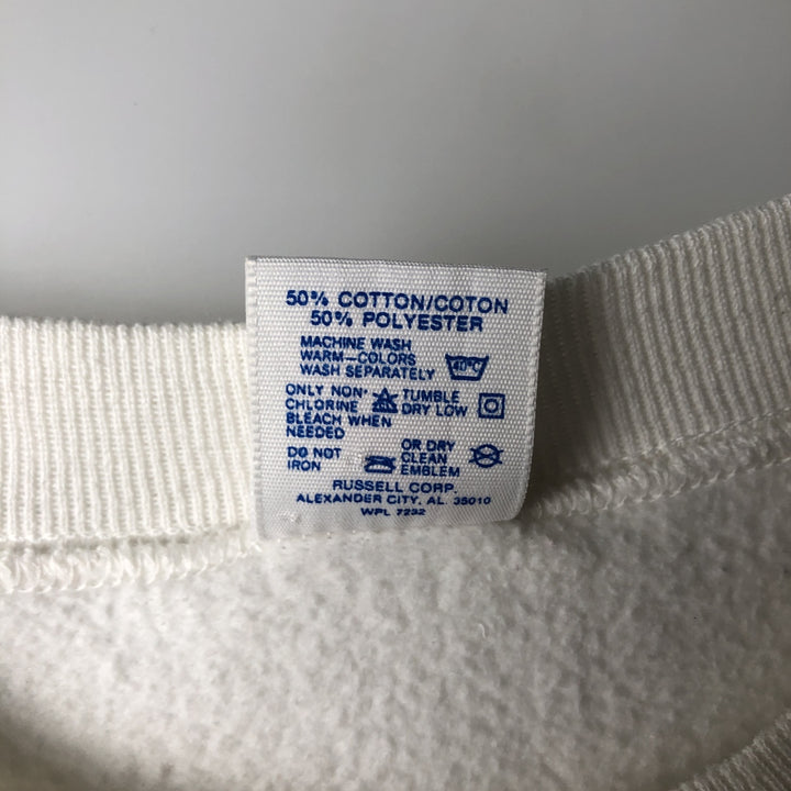 Vintage 90'S Jerseys Mickey Mouse character sweatshirt, made in the USA, size L, men's cotton white type Vintage Second Hand