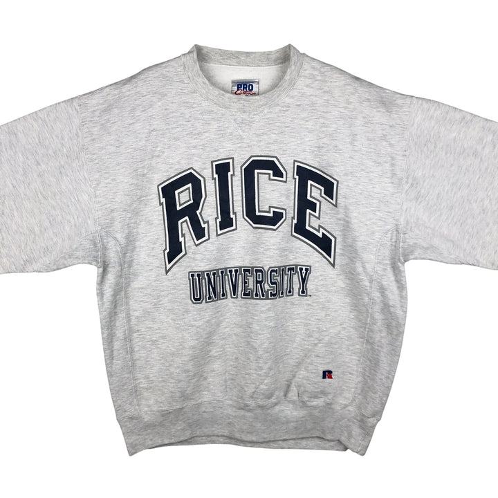90'S Russell PRO COTTON college sweatshirt, made in the USA, men's size L, vintage cotton gray type Vintage Second Hand