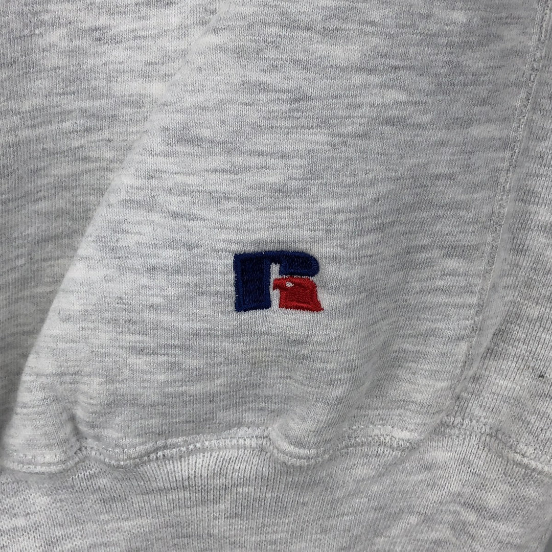 90'S Russell PRO COTTON college sweatshirt, made in the USA, men's size L, vintage cotton gray type Vintage Second Hand