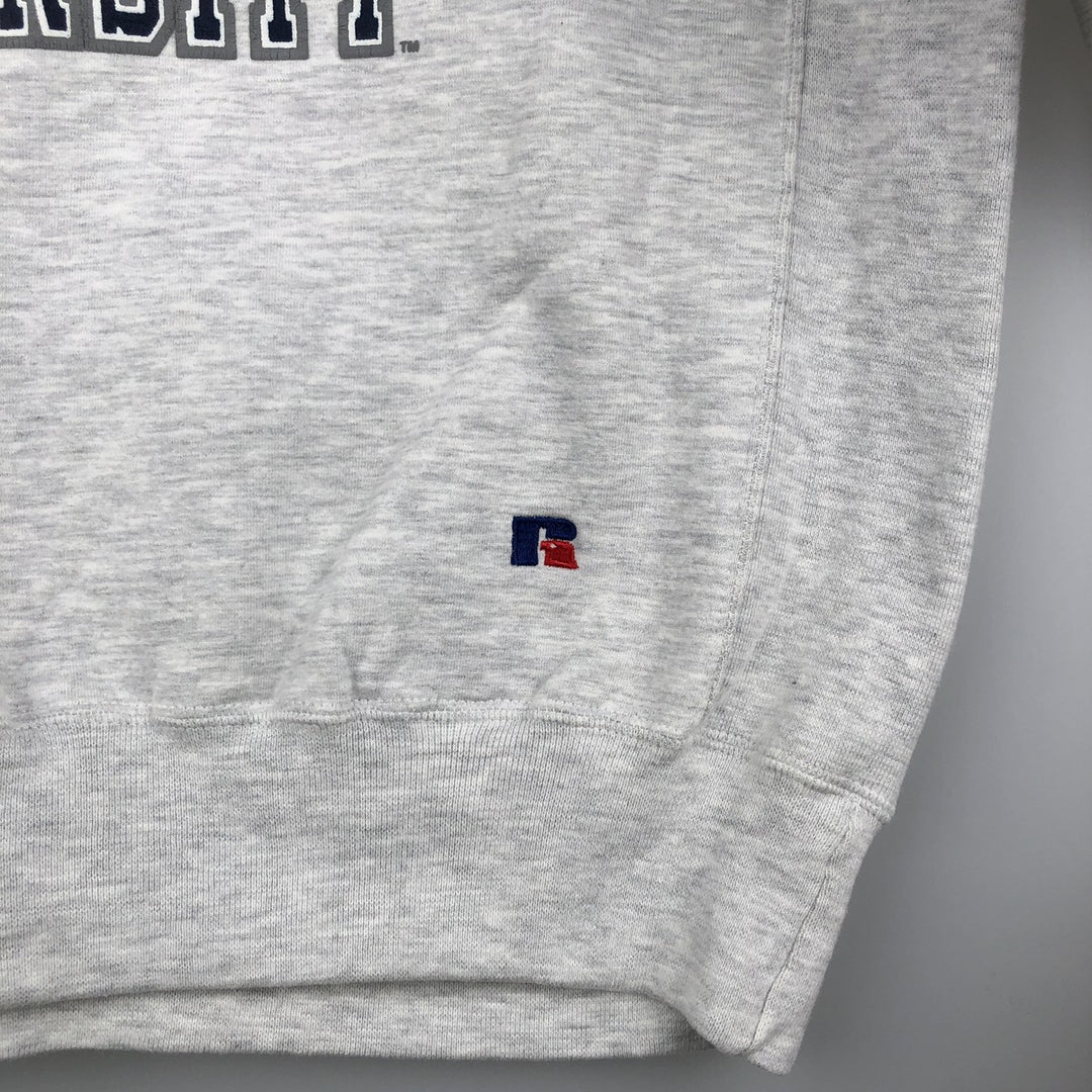 90'S Russell PRO COTTON college sweatshirt, made in the USA, men's size L, vintage cotton gray type Vintage Second Hand