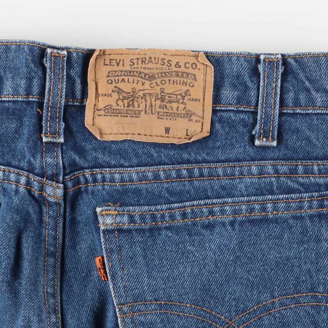 Vintage 1980'S Levi's 40509-0215 Orange Tab Tapered Denim Pants, Men's Size W30 unclear blue type Vintage Second Hand