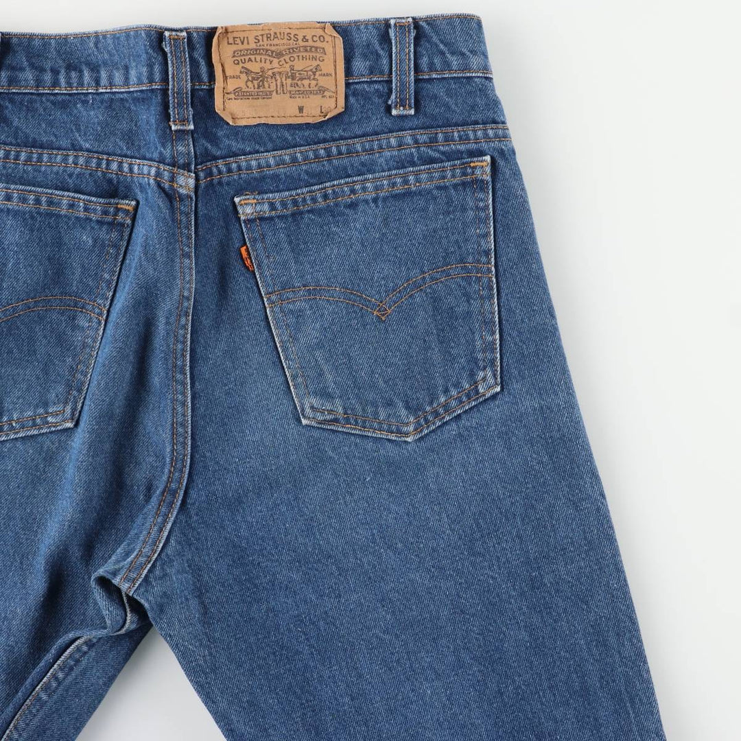 Vintage 1980'S Levi's 40509-0215 Orange Tab Tapered Denim Pants, Men's Size W30 unclear blue type Vintage Second Hand