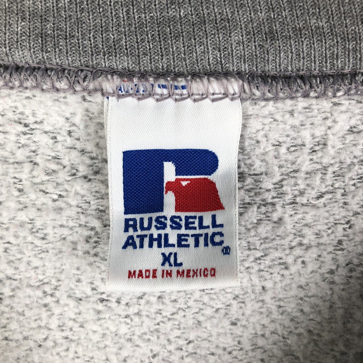 90'S Russell sweatshirt, men's size XL, vintage polyester gray type Vintage Second Hand