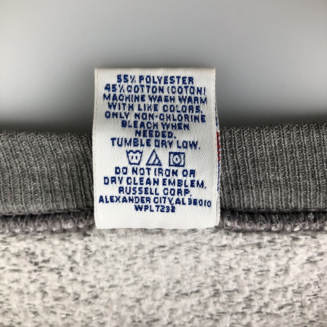 90'S Russell sweatshirt, men's size XL, vintage polyester gray type Vintage Second Hand