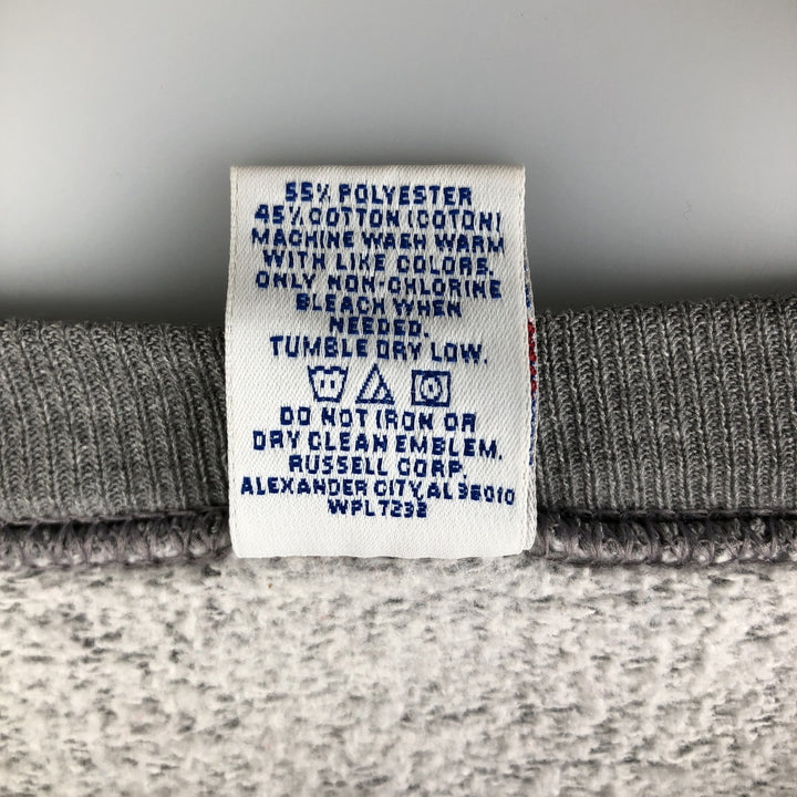 90'S Russell sweatshirt, men's size XL, vintage polyester gray type Vintage Second Hand