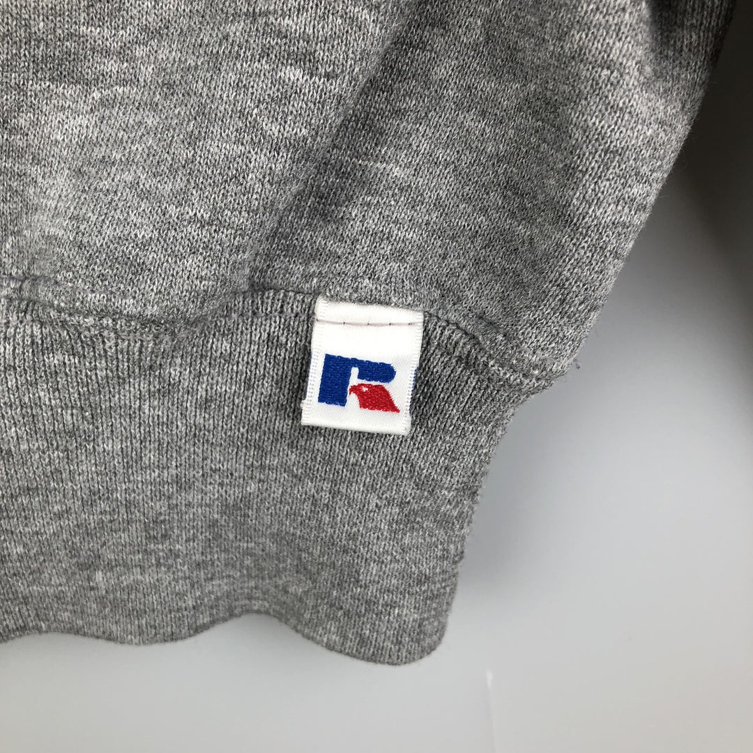90'S Russell sweatshirt, men's size XL, vintage polyester gray type Vintage Second Hand