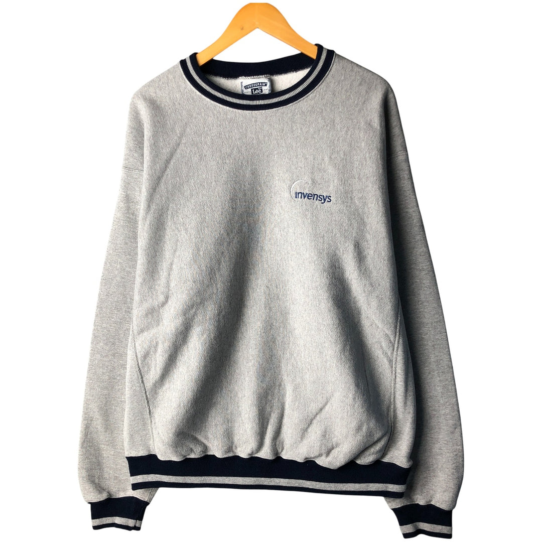 Vintage Lee sweatshirt from the 90'S to 00s, men's size XL cotton gray type Vintage Second Hand