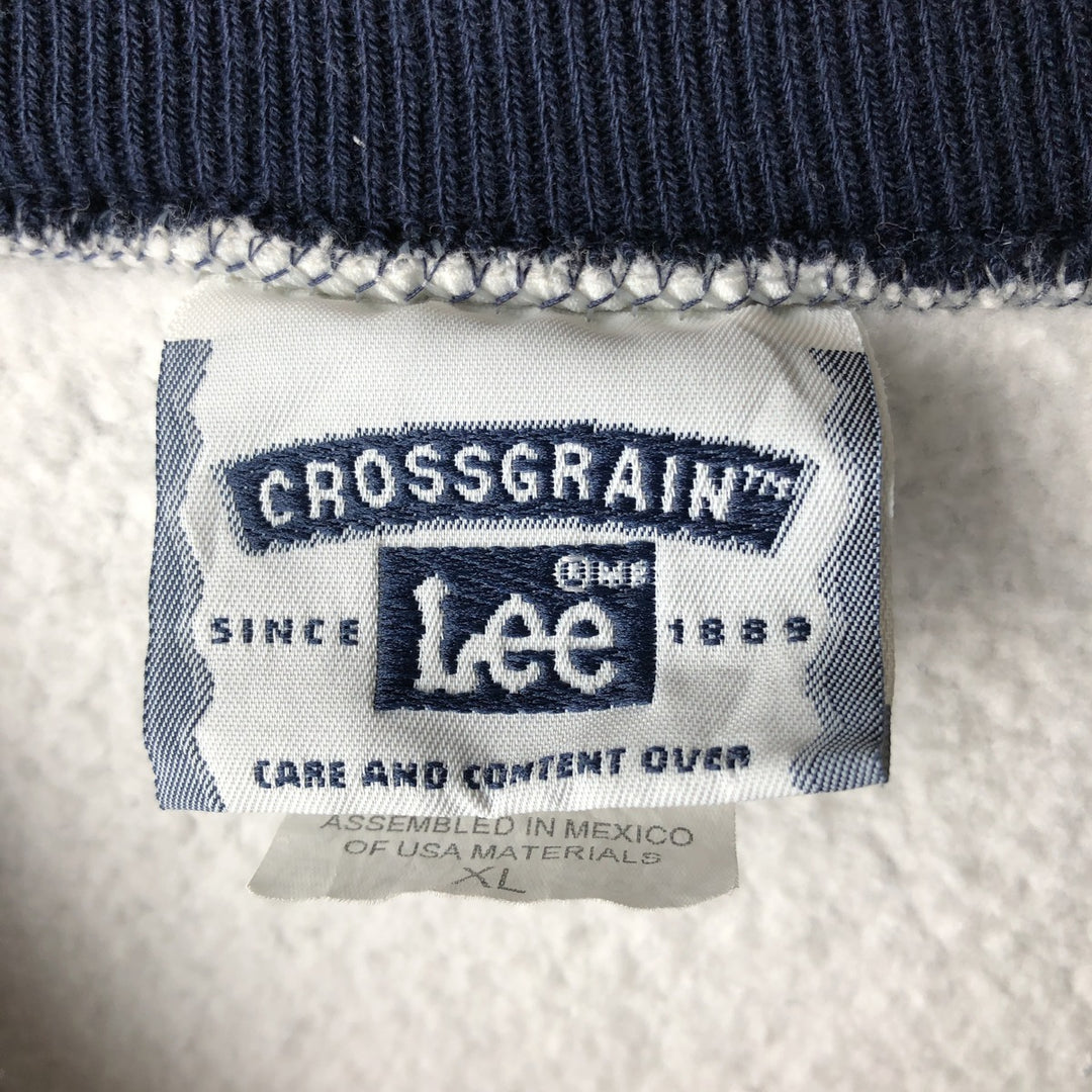 Vintage Lee sweatshirt from the 90'S to 00s, men's size XL cotton gray type Vintage Second Hand