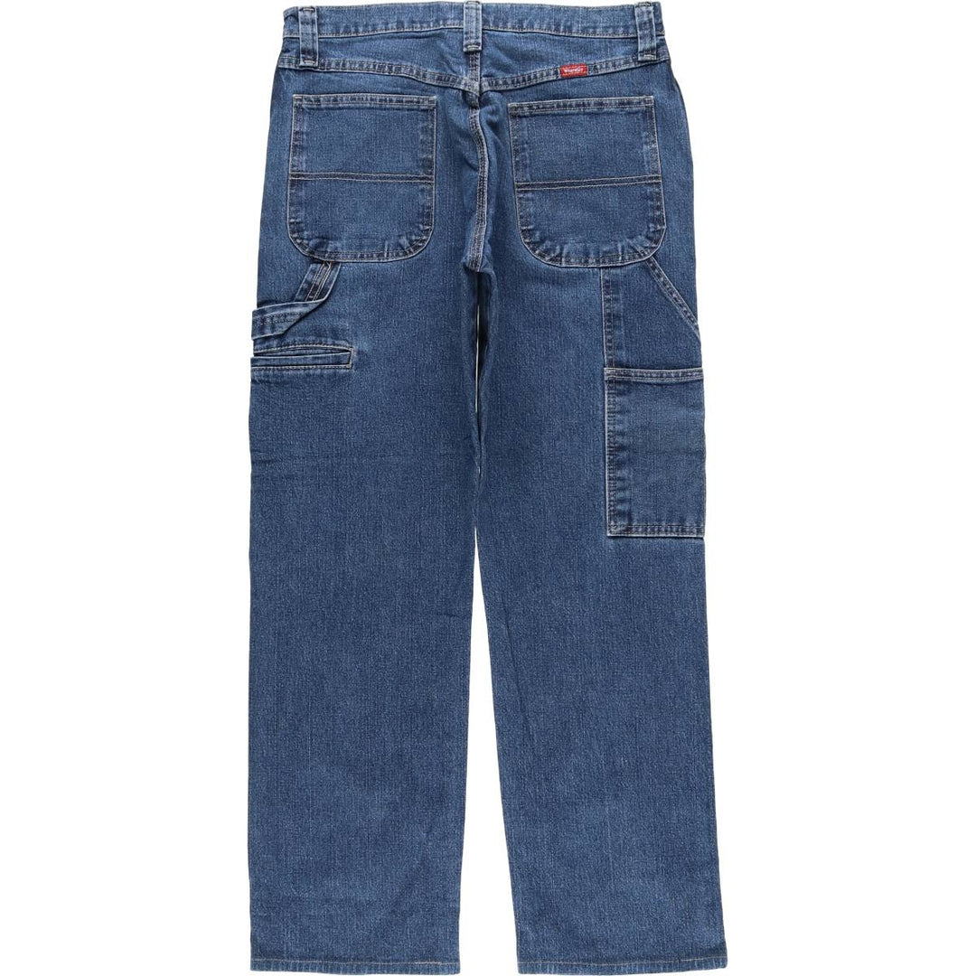 00'S Wrangler Denim Painter Pants Men's W32 equivalent cotton blue type Vintage Second Hand