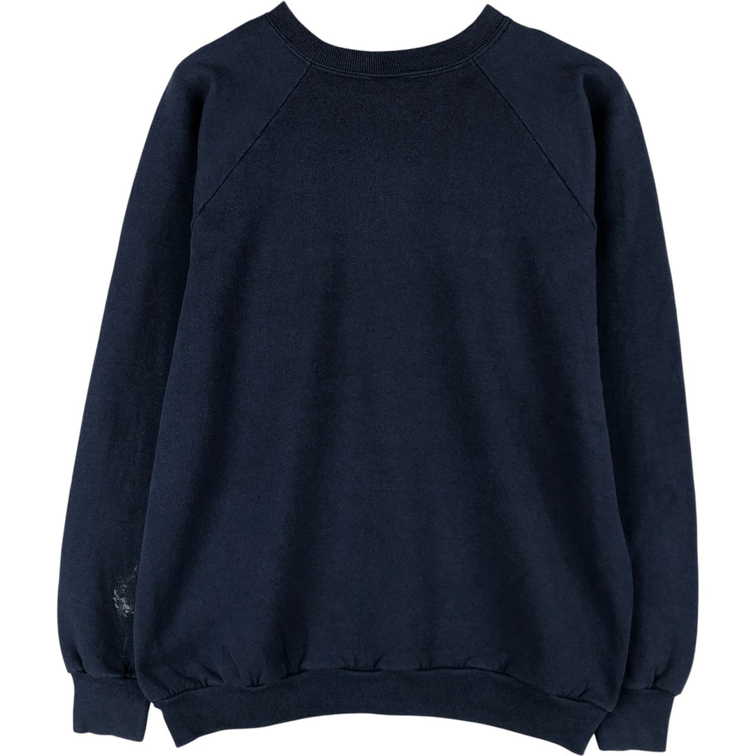 Vintage 1980'S Fruit of the Loom University of Michigan college sweatshirt, Made in USA, Men's XL unclear navy blue type Vintage Second Hand