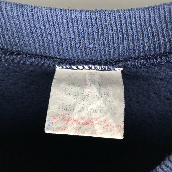 Vintage 1980'S Fruit of the Loom University of Michigan college sweatshirt, Made in USA, Men's XL unclear navy blue type Vintage Second Hand
