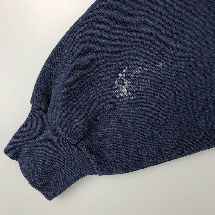Vintage 1980'S Fruit of the Loom University of Michigan college sweatshirt, Made in USA, Men's XL unclear navy blue type Vintage Second Hand