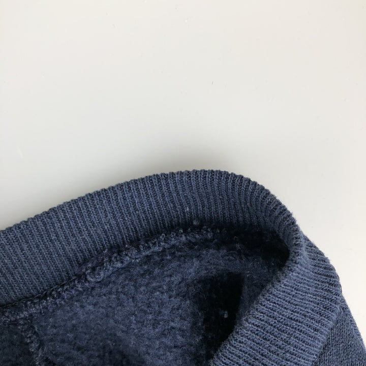 Vintage 1980'S Fruit of the Loom University of Michigan college sweatshirt, Made in USA, Men's XL unclear navy blue type Vintage Second Hand