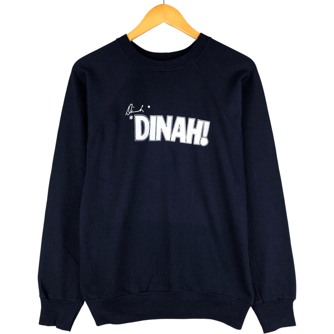 Vintage printed sweatshirt, made in the USA, size L, men's size L cotton navy blue type Vintage Second Hand