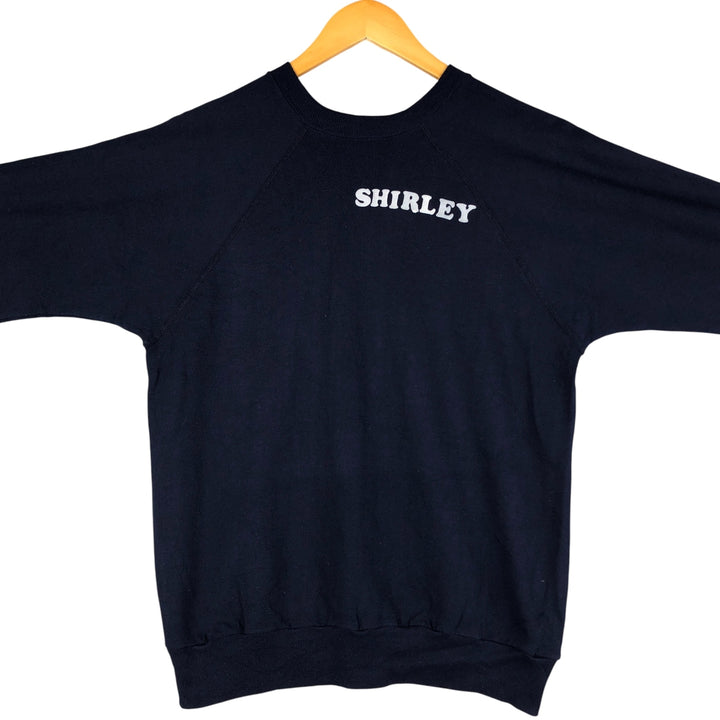 Vintage printed sweatshirt, made in the USA, size L, men's size L cotton navy blue type Vintage Second Hand