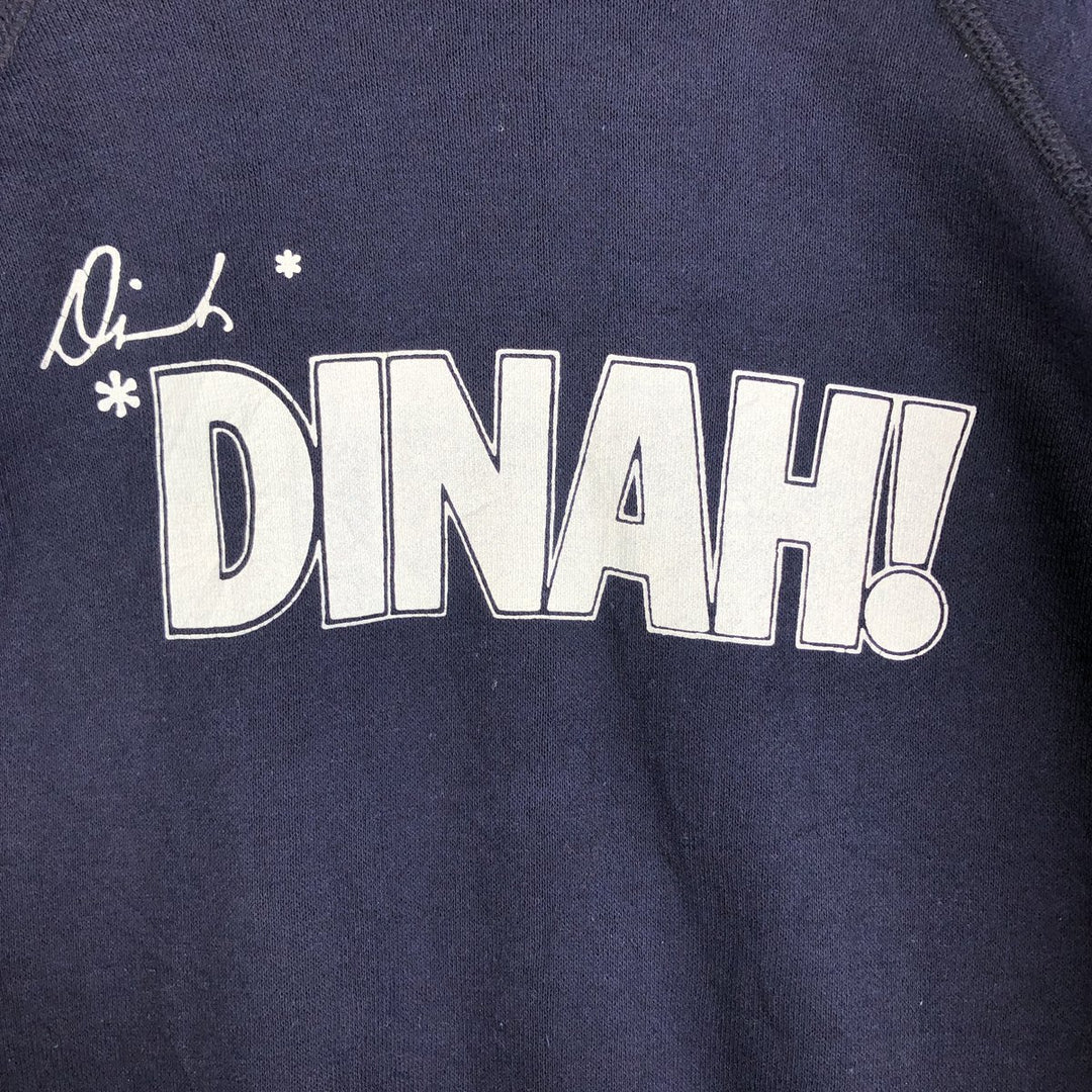 Vintage printed sweatshirt, made in the USA, size L, men's size L cotton navy blue type Vintage Second Hand