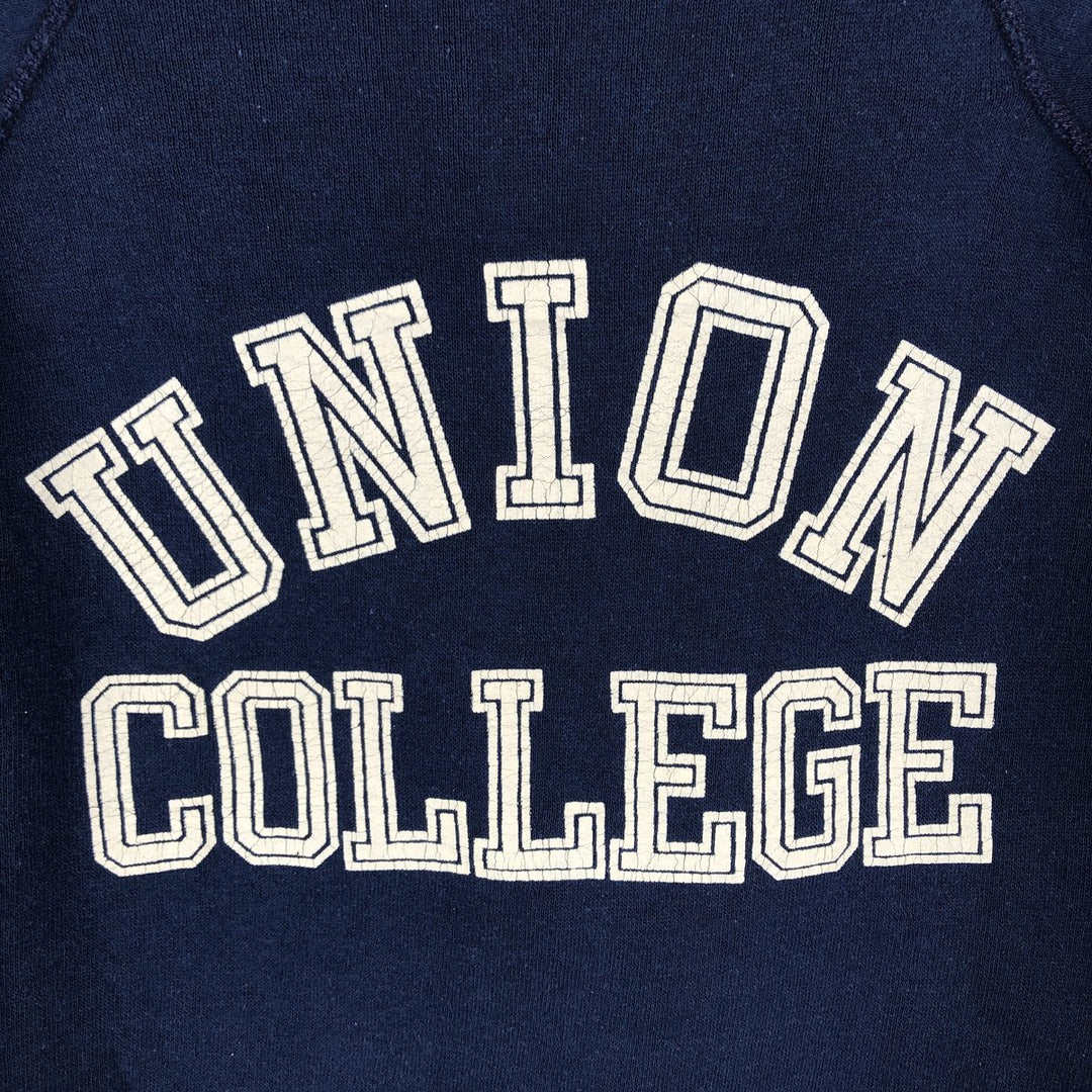 Vintage DOUGLAS MELAMED college sweatshirt, size S, men's unclear navy blue type Vintage Second Hand