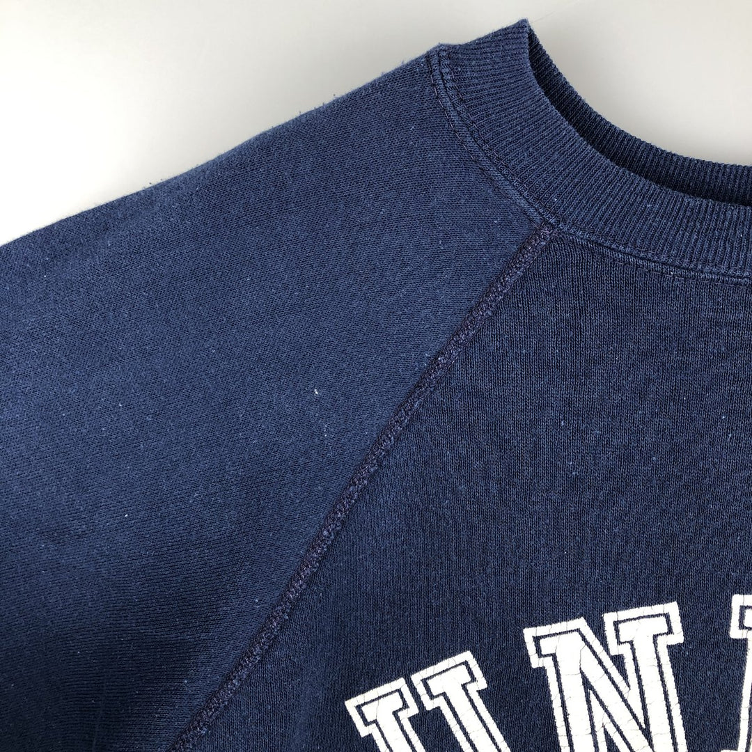 Vintage DOUGLAS MELAMED college sweatshirt, size S, men's unclear navy blue type Vintage Second Hand