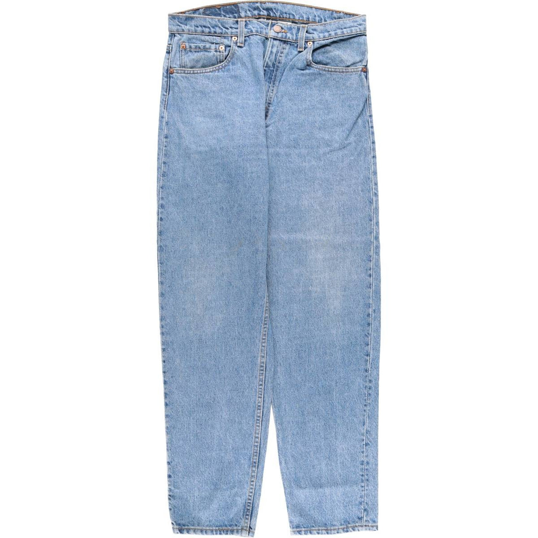 90'S Levi's 550-4891 Relaxed Fit Tapered Leg Denim Pants, Made in USA, Men's Size 32, Vintage cotton blue type Vintage Second Hand