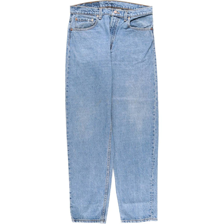 90'S Levi's 550-4891 Relaxed Fit Tapered Leg Denim Pants, Made in USA, Men's Size 32, Vintage cotton blue type Vintage Second Hand