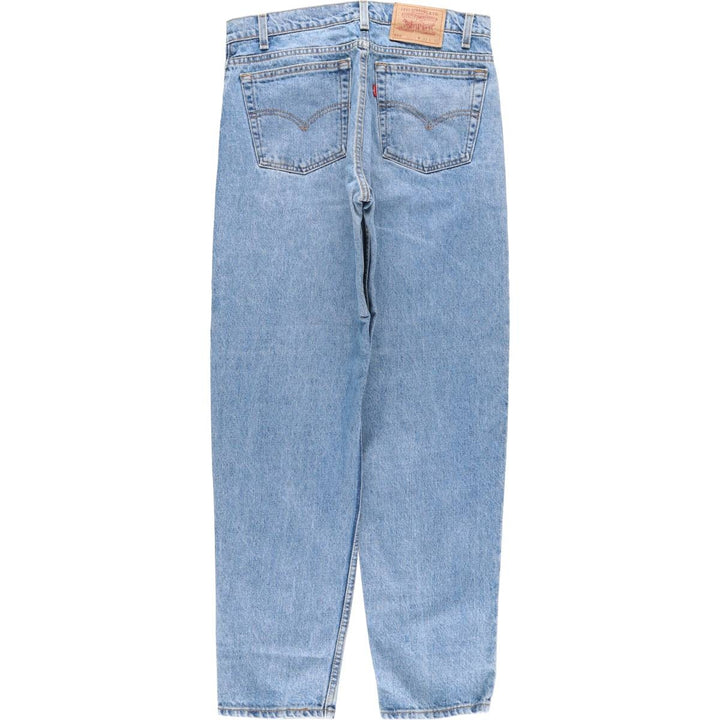 90'S Levi's 550-4891 Relaxed Fit Tapered Leg Denim Pants, Made in USA, Men's Size 32, Vintage cotton blue type Vintage Second Hand
