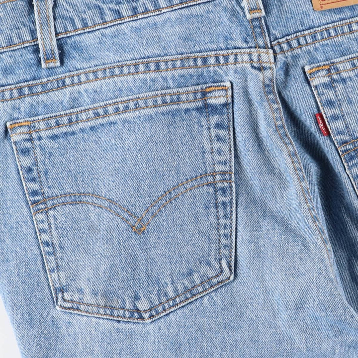 90'S Levi's 550-4891 Relaxed Fit Tapered Leg Denim Pants, Made in USA, Men's Size 32, Vintage cotton blue type Vintage Second Hand