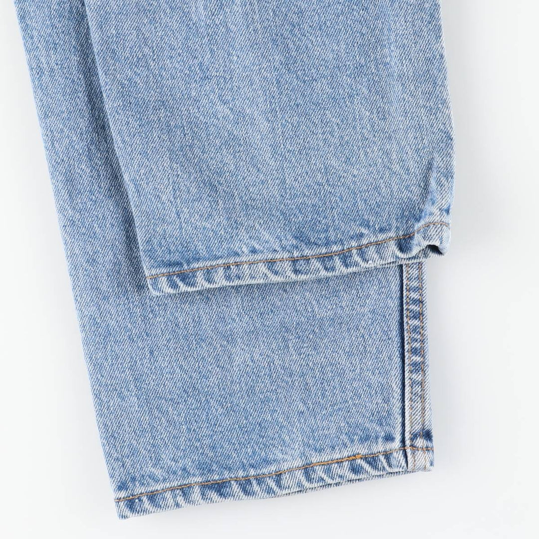 90'S Levi's 550-4891 Relaxed Fit Tapered Leg Denim Pants, Made in USA, Men's Size 32, Vintage cotton blue type Vintage Second Hand