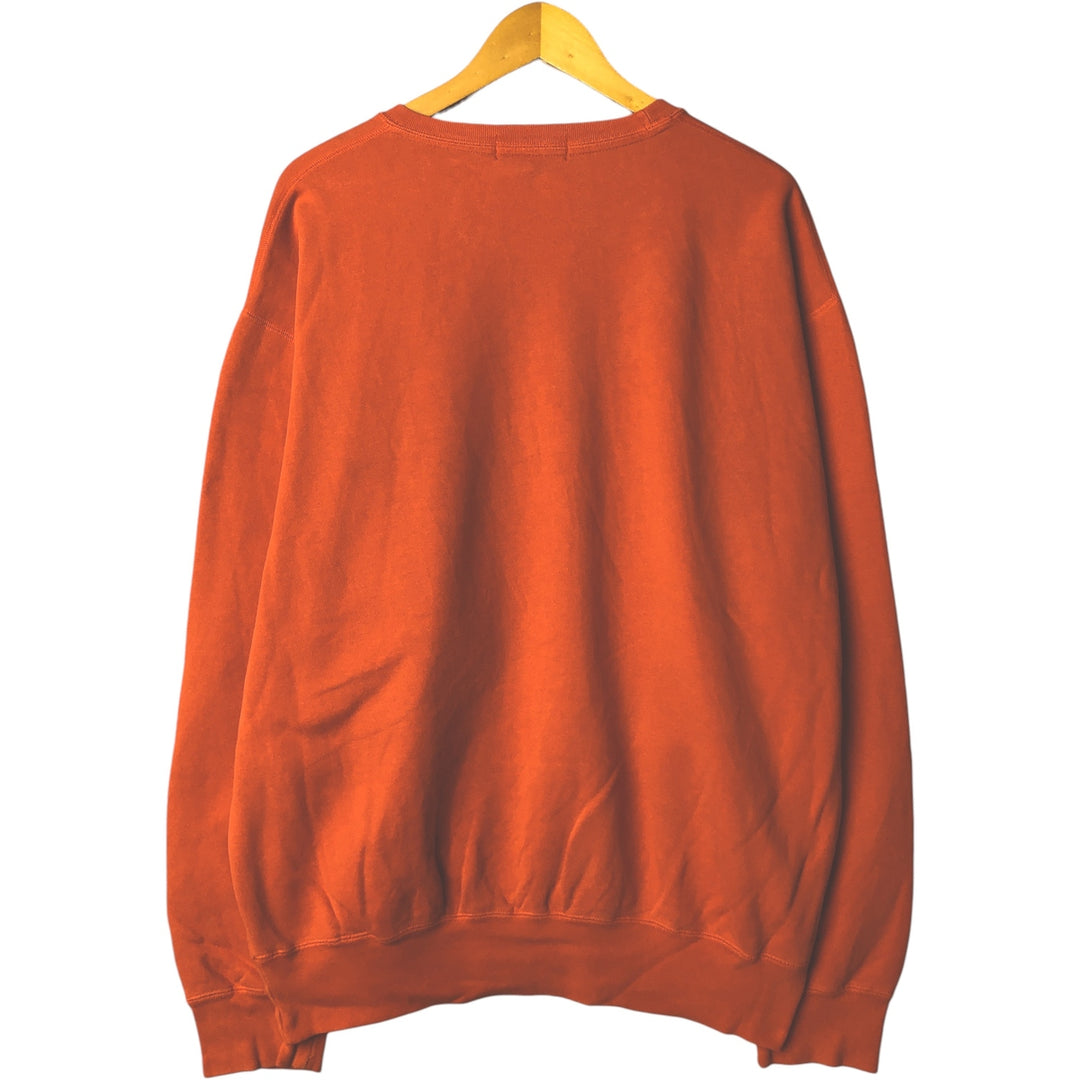 Ralph Lauren POLO by Ralph Lauren One Point Logo Sweatshirt Trainer Men's L size cotton orange type Vintage Second Hand