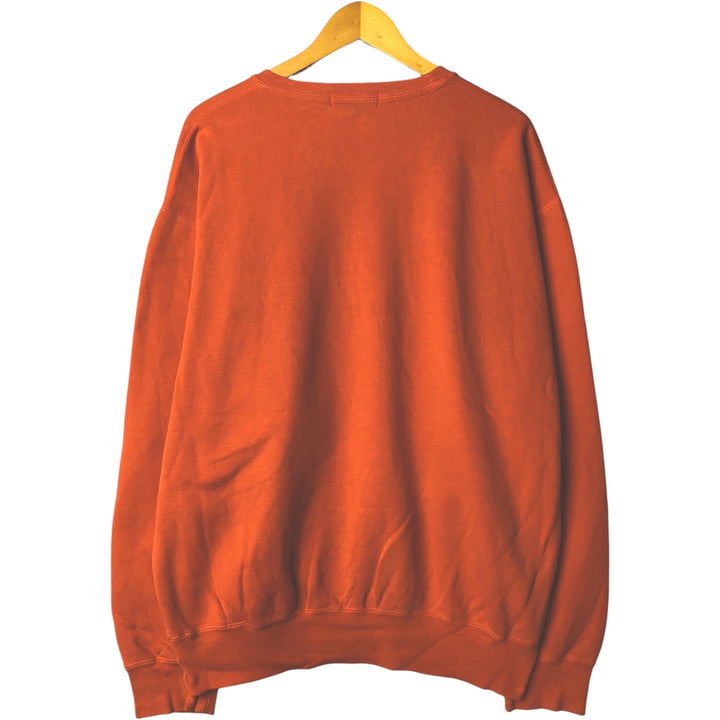Ralph Lauren POLO by Ralph Lauren One Point Logo Sweatshirt Trainer Men's L size cotton orange type Vintage Second Hand