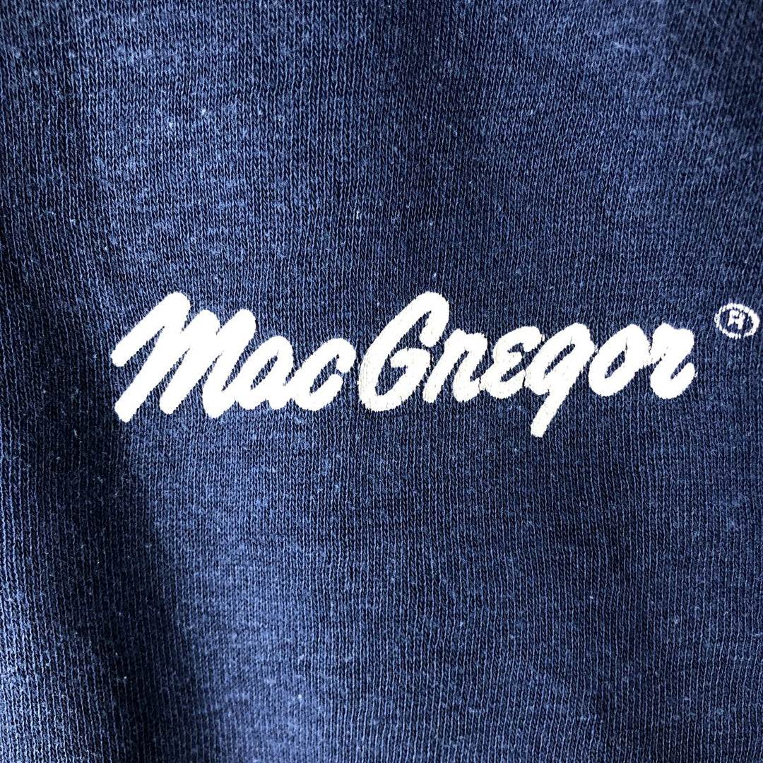 Vintage 1980'S Sportswear Printed Sweatshirt, Made in USA, Men's Size Medium acrylic Navy blue Vintage Second Hand
