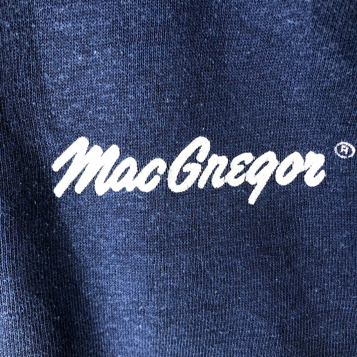 Vintage 1980'S Sportswear Printed Sweatshirt, Made in USA, Men's Size Medium acrylic Navy blue Vintage Second Hand