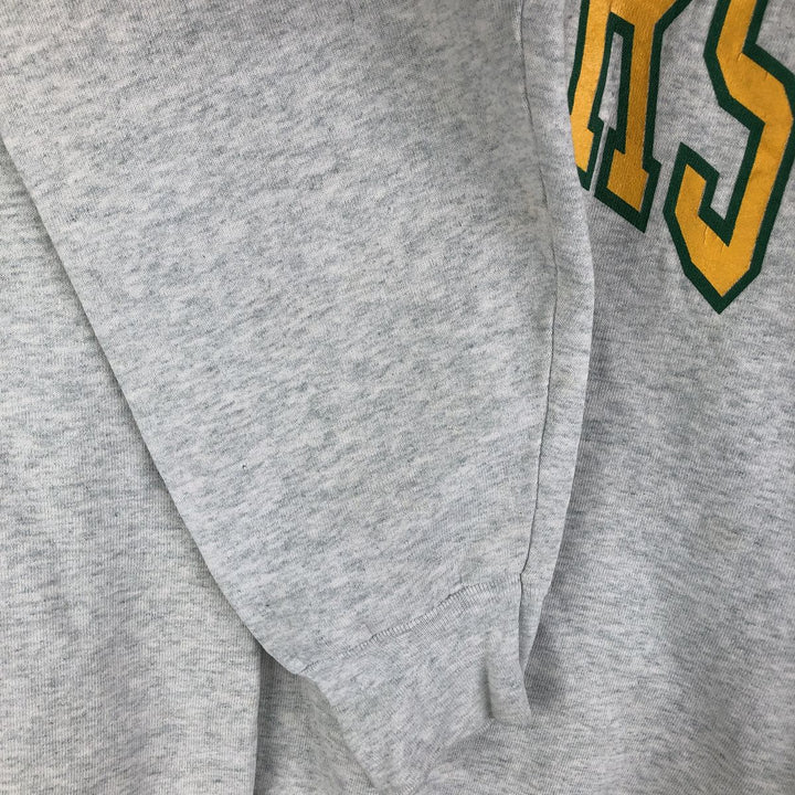 90'S Fruit of the Loom Green Bay Packers Logo Sweatshirt, Made in USA, Men's Size L, Vintage cotton gray type Vintage Second Hand