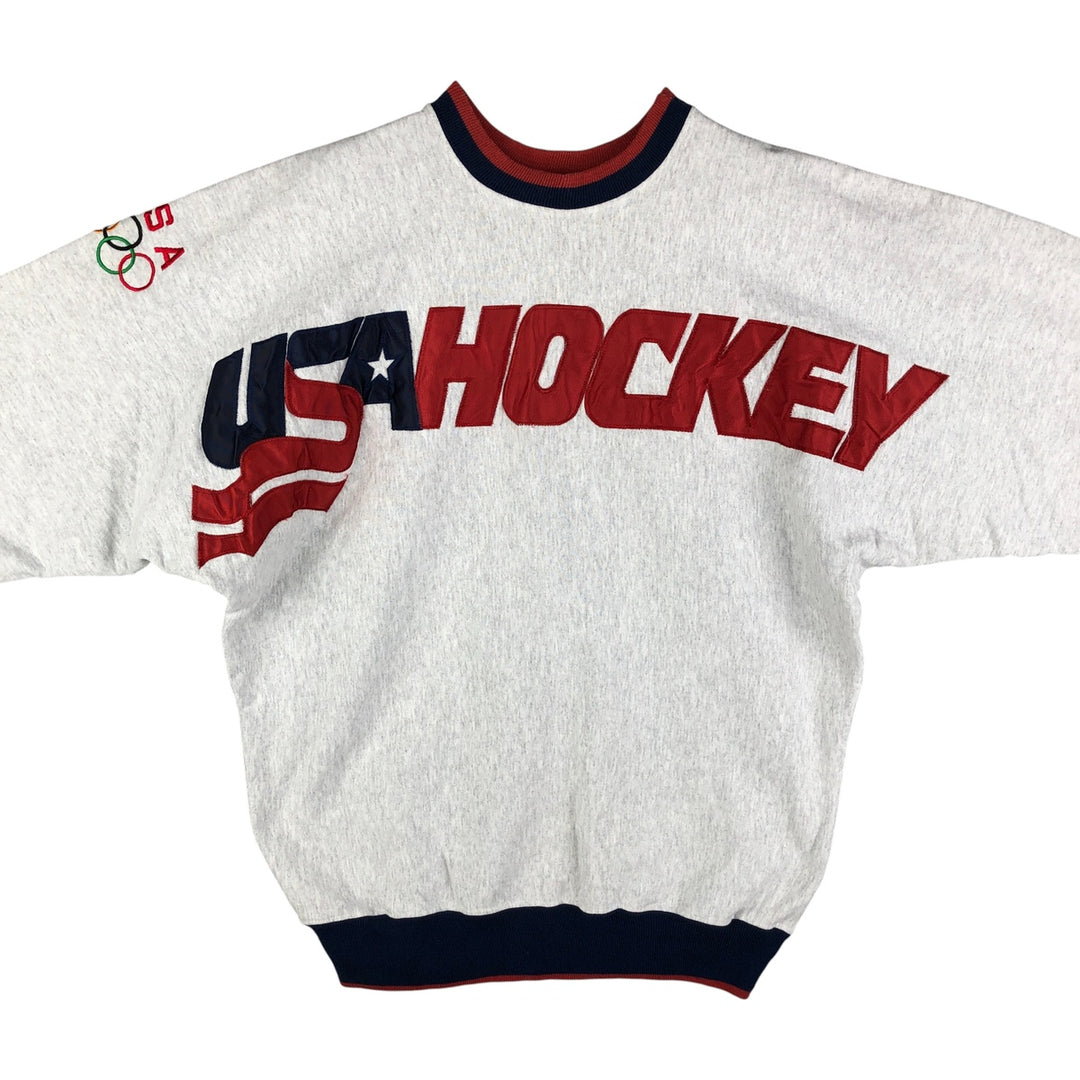 Vintage 90'S LEGENDS USA Team Logo Sweatshirt, Made in USA, Men's Size Medium cotton gray type Vintage Second Hand