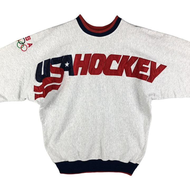 Vintage 90'S LEGENDS USA Team Logo Sweatshirt, Made in USA, Men's Size Medium cotton gray type Vintage Second Hand