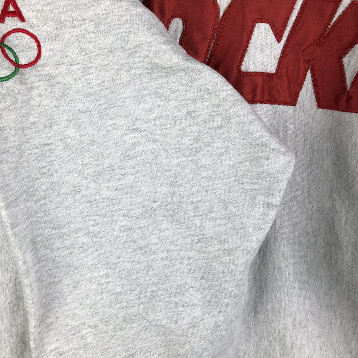 Vintage 90'S LEGENDS USA Team Logo Sweatshirt, Made in USA, Men's Size Medium cotton gray type Vintage Second Hand