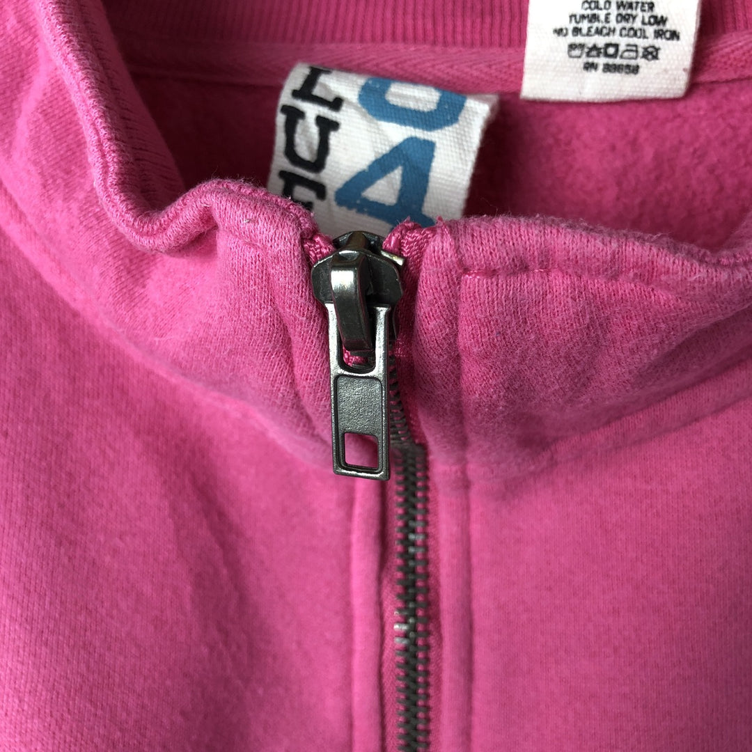 BLUE84 Fish Print Half-Zip Sweatshirt, Women's Size L cotton pink type Vintage Second Hand