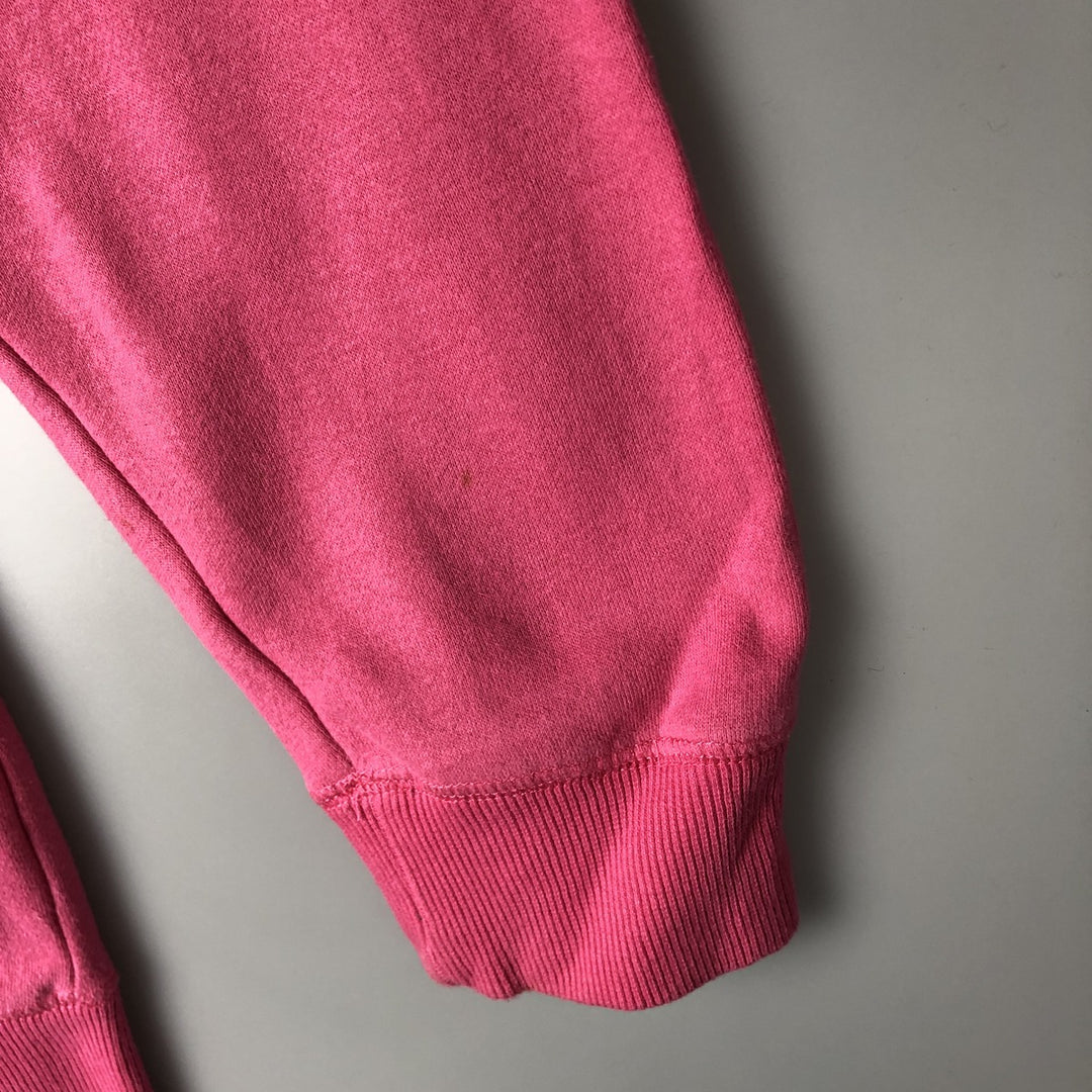 BLUE84 Fish Print Half-Zip Sweatshirt, Women's Size L cotton pink type Vintage Second Hand